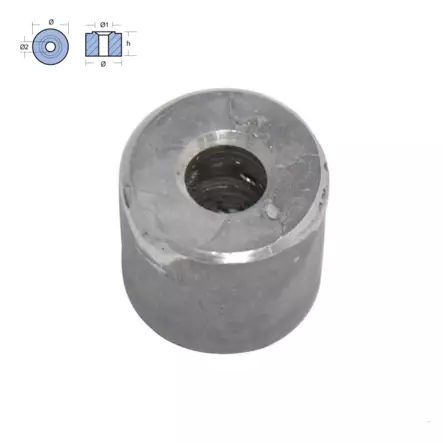 Honda sinkki-anodi 12155-ZV4-A00 - Honda OEM Perämoottorin Anodit - 12155-ZV4-A00 - 1