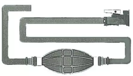 Osculati polttoaineletku + liitin OMC - Perämoottorin polttoainetarvikkeet - M52-731-70 - 1