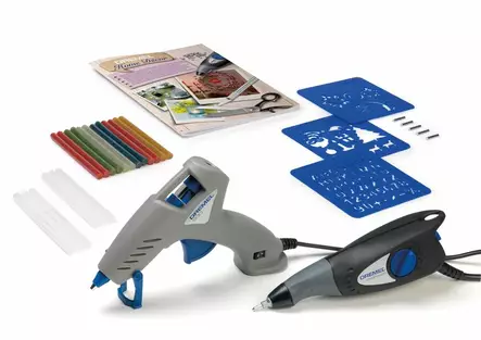 Dremel Kaiverrin + Kuumaliimapistooli - Verkkovirtakäyttöiset sähkötyökalut - 238-290930 - 1