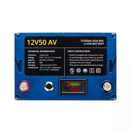 Rebelcell 12V 50 Ah litiumakku - Litium akut - REB-LIT-12V50 - 2