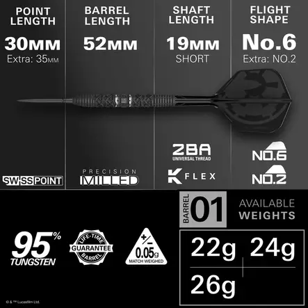 Target Star Wars Darth Vader Swiss Point 95% Dartstikat - Target Darts Tikat - 190780 - 2