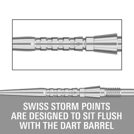 Target Swiss Points Storm Surge Silver - Darts Kärjet - 340250 - 2