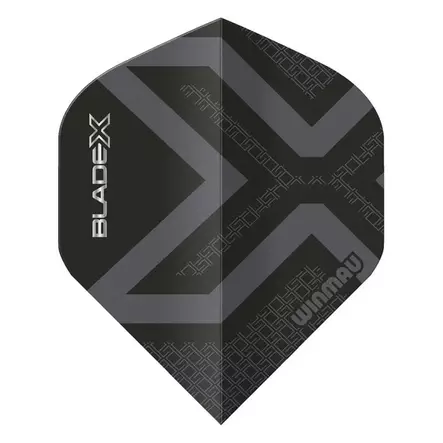 Winmau Blade X Prism Delta Metallic Black - Dartsulat - Dartstikan irtosulat - 6915-810 - 2