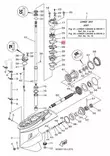 Yamaha OEM Vesipumpun tiiviste 68844315A000 Räjäytyskuva - Yamaha OEM Perämoottorin Tiivisteet - 68844315A000 - 2