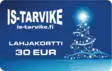 IS-Tarvike Lahjakortti | Joulu - Fyysiset lahjakortit - LAHJAK-JOULU-30 - 2