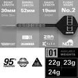 Target Chris Dobey 95K Swiss Point 95% Dartstikat - Target Darts Tikat - 190760 - 2