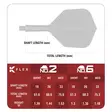 Target Japan K-Flex Tung Suk Zenith G2 NO6 Dartsulat - Kiinteäsulkaiset varret - 410300 - 2