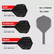Target K-Flex Patterned Black No.6 darts-sulat - Kiinteäsulkaiset varret - 410720 - 2
