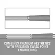 Target Swiss Points Elysian Archetype 43 Silver Dartskärjet - Darts Kärjet - 340330 - 3