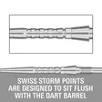 Target Swiss Points Storm Surge Silver - Darts Kärjet - 340250 - 2