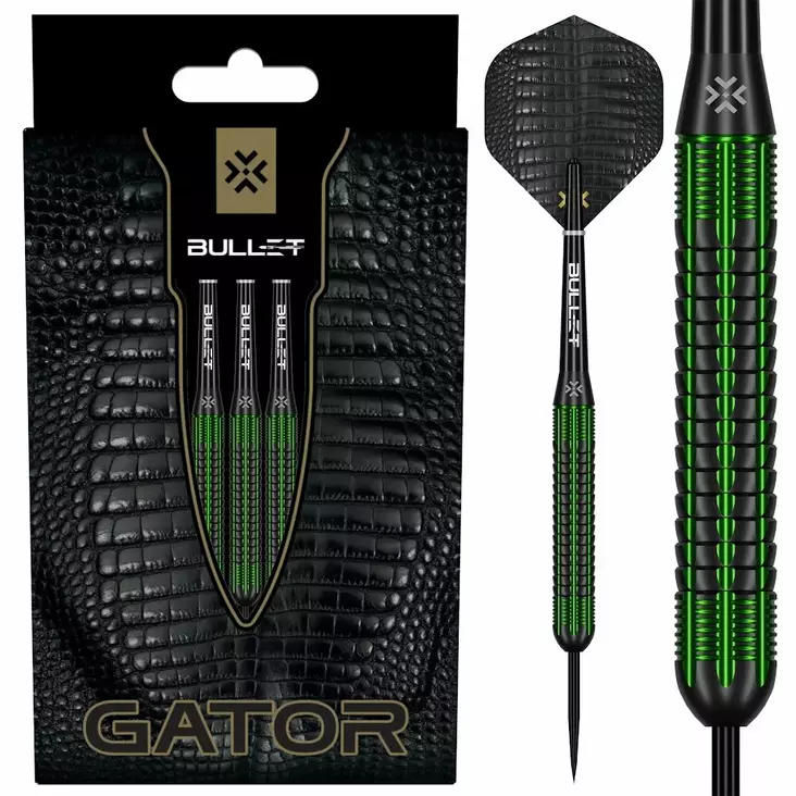 Bullet Gator Brass - Steel Tip Darts - Bullet Darts Tikat - BT1100270 - 1