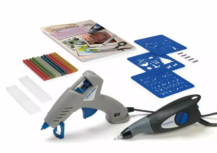 Dremel Kaiverrin + Kuumaliimapistooli - Verkkovirtakäyttöiset sähkötyökalut - 238-290930 - 1