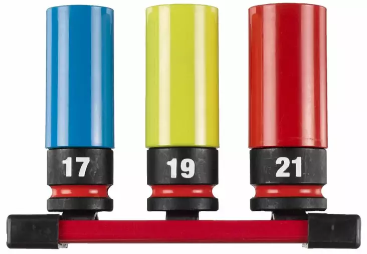 Milwaukee 1/2" Autohylsysarja 17-19-21mm - Milwaukee ruuvikärjet, hylsyt ja istukat - 4932493370 - 1