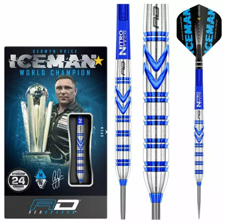 Red Dragon Gerwyn Price Blue Originals Dartstikat - Red Dragon Darts Tikat - RDD1890 - 1