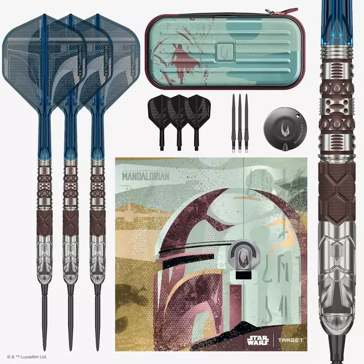 Target Star Wars Mandalorian Swiss Point 95% Dartstikat - Target Darts Tikat - 190840 - 1