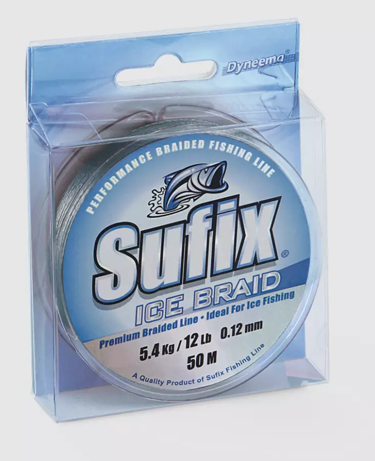 Sufix Ice Braid Grey Kuitu pilkkisiima - Pilkkisiimat - 100440 - 1