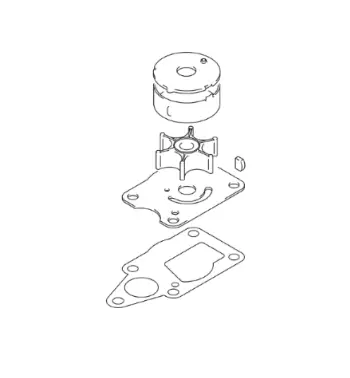Suzuki Vesipumpun Korjaussarja - Suzuki OEM Perämoottorin Huoltosarjat - 17400-986L2-000 - 1