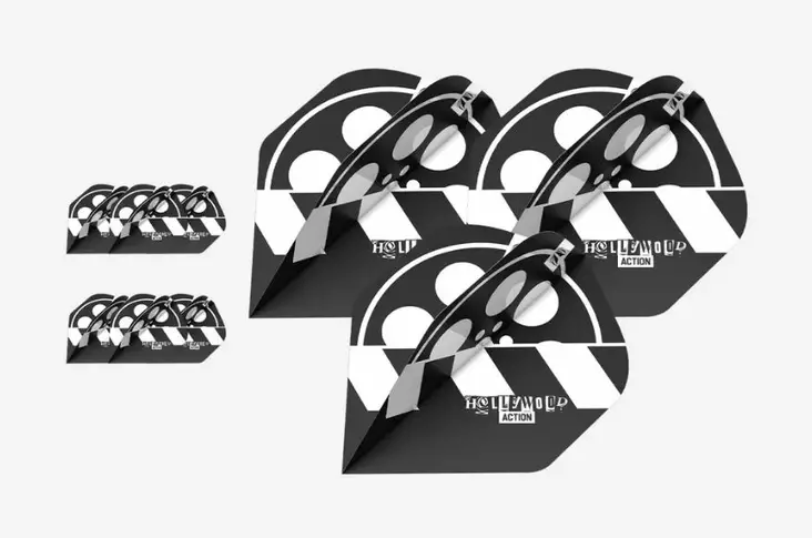 Target Hollywood Action Chris Dobey darts sulkasetti (3 settiä) | No.6 Profiili - Dartstikan irtosulat - 337610 - 1