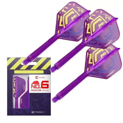 Target K-Flex Luke Littler World Champion 2025 NO6 Darts Sulat - Kiinteäsulkaiset varret - 410180 - 1