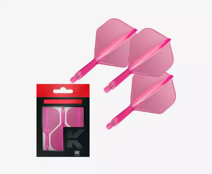Target K-Flex Neon Dartstikan sulitettu varsi | No.2 | Pinkki - Kiinteäsulkaiset varret - 410040 - 1