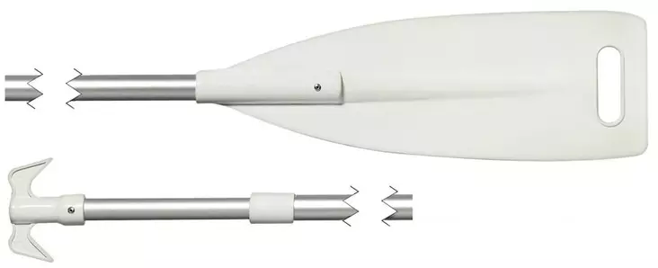 Teleskooppimela + venehaka 90x160cm - Airot ja melat - M34-459-20 - 1