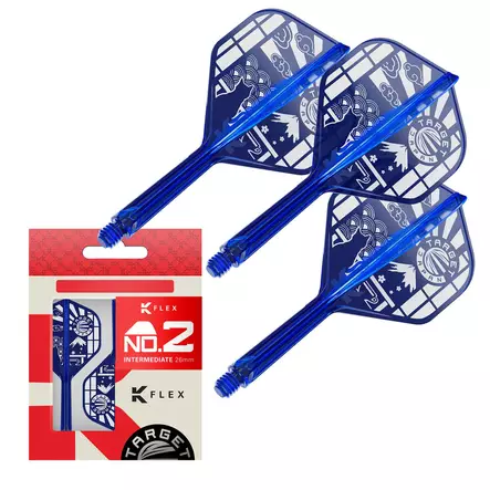 Target Japan K-Flex Japan Limited Edition Blue NO2 Dartsulat - Kiinteäsulkaiset varret - 410291 - 1