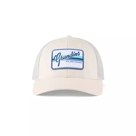 Low Pro Script Trucker Bone Lippis - Grundens Kalastusvaatteet - 50267-116-0001 - 1