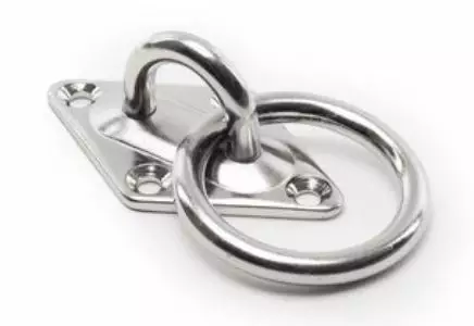 Qvarken lenkkilaatta renkaalla | AISI 316 Haponkestävä teräs - Venekiinnikkeet ja pientarvikkeet - 103-10-0001 - 1