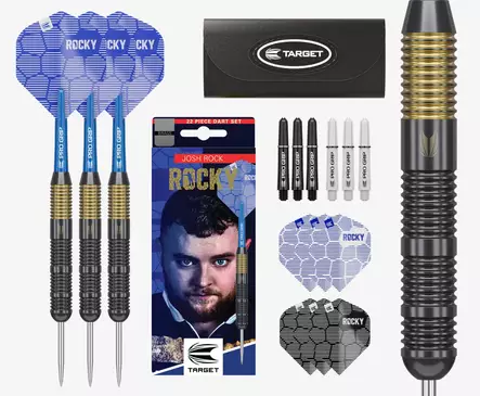 Target Josh Rock Brass Set 22g Steel Tip Darts - Target Darts Tikat - 170031 - 1