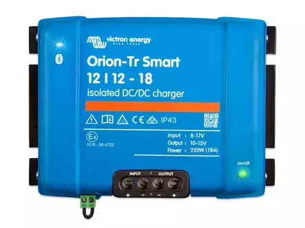 Victron Energy Orion-TR Smart DC-DC Laturi - 12/12 18A (220W) Eristetty - Akkulaturit - 1702-87411 - 1