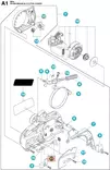 Husqvarna Ketjukiristin Ruuvi - Husqvarna pienkoneiden varaosat - 5373929-01 - 2