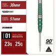 Target Japan Motomu Saka Xeno G1 Swiss Point 90% Dartstikat - Target Darts Tikat - 191051 - 3
