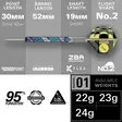Target Luke Littler Edge Swiss Point 95% Dartstikat - Target Darts Tikat - 190641 - 2