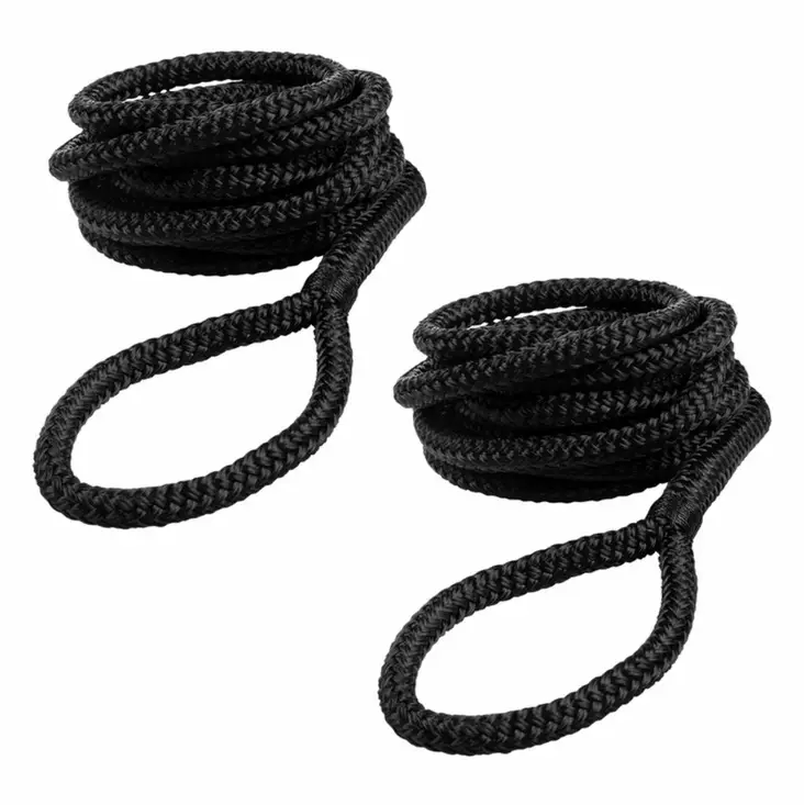 Qvarken Musta Lepuuttajaköysi 8mm | 2kpl - Lepuuttajat ja köydet - 102-05-0011 - 1