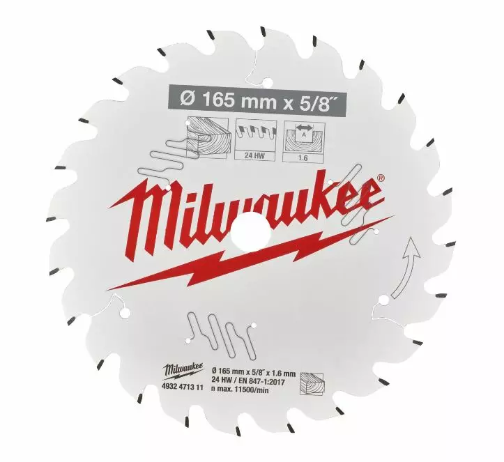 Milwaukee CSB P W 165x15.87x1.6x24 ATB Käsisirkkelin terä - Pyörösahan terät - 4932471311 - 1