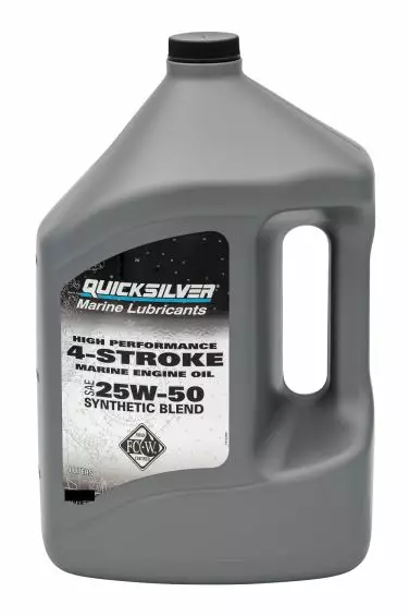 Quicksilver 25W-50 Synthetic Blend Verado Perämoottoriöljy 4L - Perämoottoriöljyt - 92-858084QE1 - 1