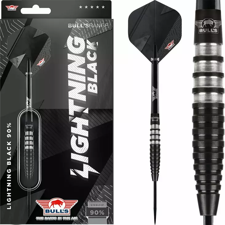 Bull's Lightning 90% Black 21 Darts Tikat - Bull's Darts Tikat - BU-30721 - 1