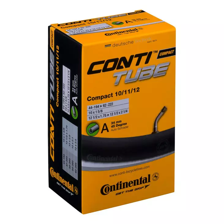 Continental Sisärengas 10-12" | 44/62-194/222 | Autonventtiili 34 (45¡) - Polkupyörän renkaat ja paikkaus - 0182211 - 1