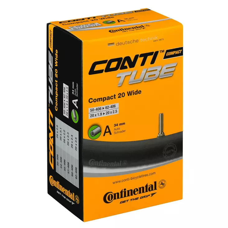Continental Sisärengas 20" | 50/62-406 | Autonventtiili 40 - Polkupyörän renkaat ja paikkaus - 0181271 - 1