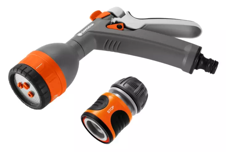 Gardena Comfort Multifunction kasteluruisku + Pikaliitin - Puutarhaletkujen lisävarusteet - 9676884-01 - 1