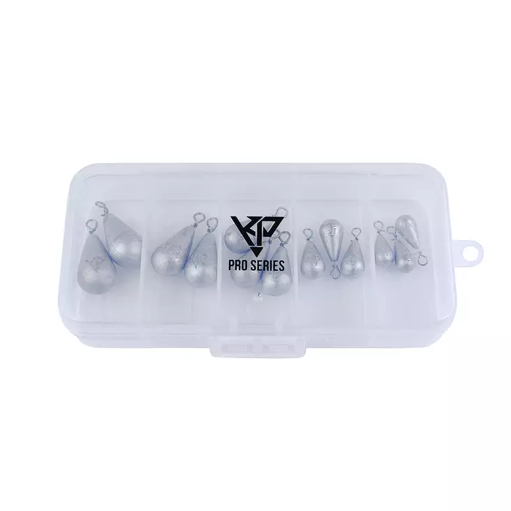 K.P päärynäpainolajitelma 13kpl - Irtokoukut ja painot - 13-KPWC-1 - 1