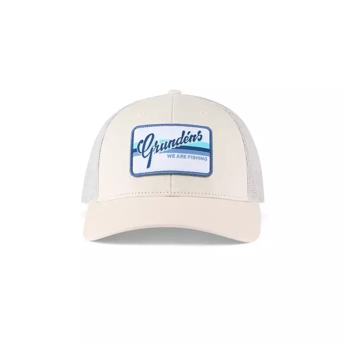 Low Pro Script Trucker Bone Lippis - Grundens Kalastusvaatteet - 50267-116-0001 - 1