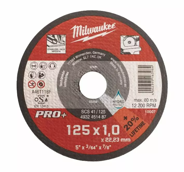 Milwaukee SCS42/125 x 0,8 PRO katkaisulaikka - Kulmahiomakoneen terät ja laikat - 4932498201 - 1