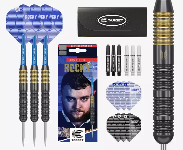 Target Josh Rock Brass Set 22g Steel Tip Darts - Target Darts Tikat - 170031 - 1