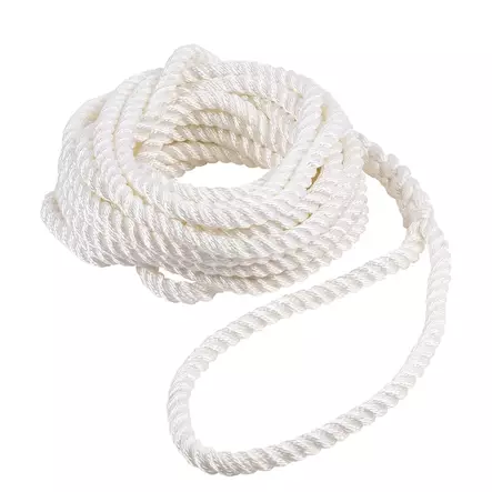 Qvarken Classic valkoinen kiinnitysköysi silmukalla - 12mm | 6M - Lepuuttajat ja köydet - 102-01-0002 - 1