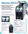 Wameta 160i Pro Puikkohitsausinvertteri - Hitsauslaitteet - WA64442 - 2