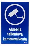 Opaste Alueella tallentava kameravalvonta 20x30 cm - Opasteet ja kyltit - 247382 - 1