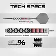 Winmau Fornax Parallel Switch Point 90% Dartstikat - Winmau Darts Tikat - 1558-22 - 5