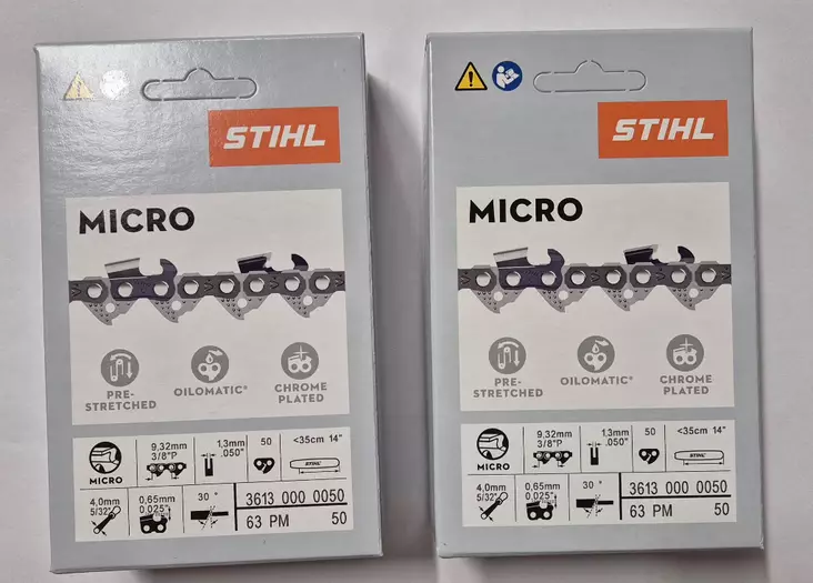 STIHL Teräketju Pm 3/8"P 1,3mm 50L 2 KPL - Stihl moottorisahan teräketjut - 361300000502 - 1