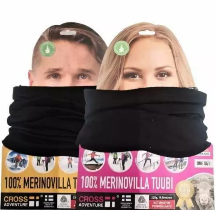 Cross Adventure tuubihuivi 100% Merino - Pipot - 6430065681182 - 1